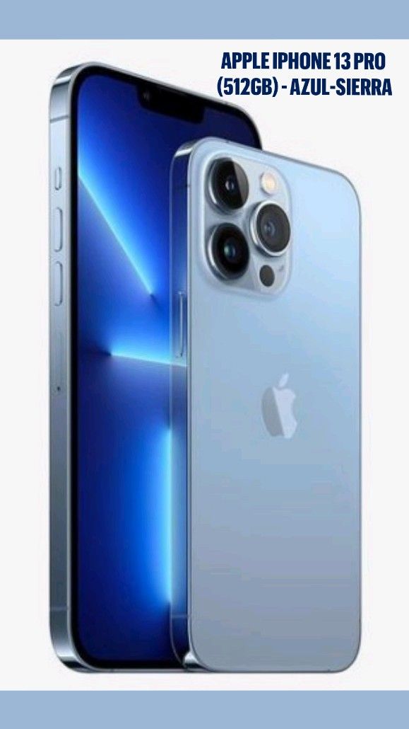 Apple iPhone 13 Pro (512GB) - Azul-Sierra | Smartphone, Productos de ...