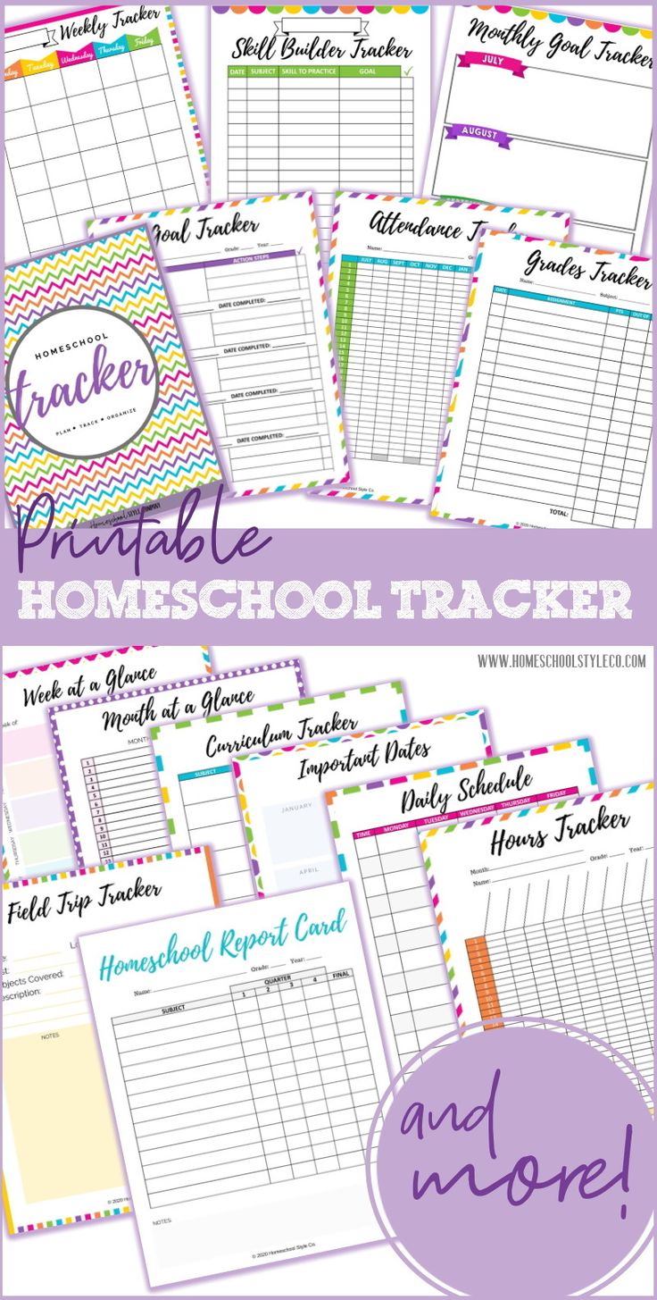 Homeschool Binder Printables - Printable Calendars AT A GLANCE