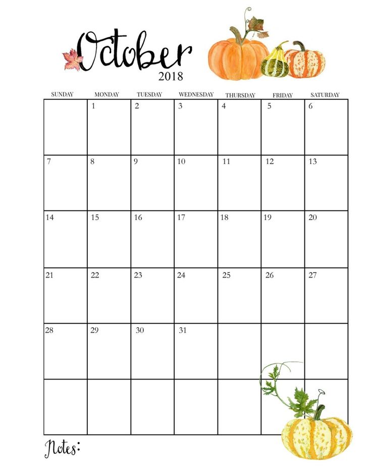 Printable Blank October Calendar - Printable Calendar 2023