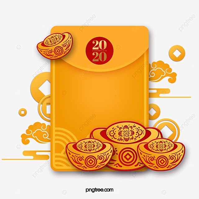 Chinese Red Envelope PNG Picture, Chinese New Year Red Envelope Coins ...