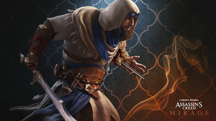 Basim Assassins Creed Mirage 2023 Game Poster Wallpaper Assassins Creed Mirage, Mirage Wallpaper, Arabian Nights Theme, All Assassin's Creed, Macbook Air Wallpaper, Assassins Creed Game, Creed Game, The Assassin, Dump A Day