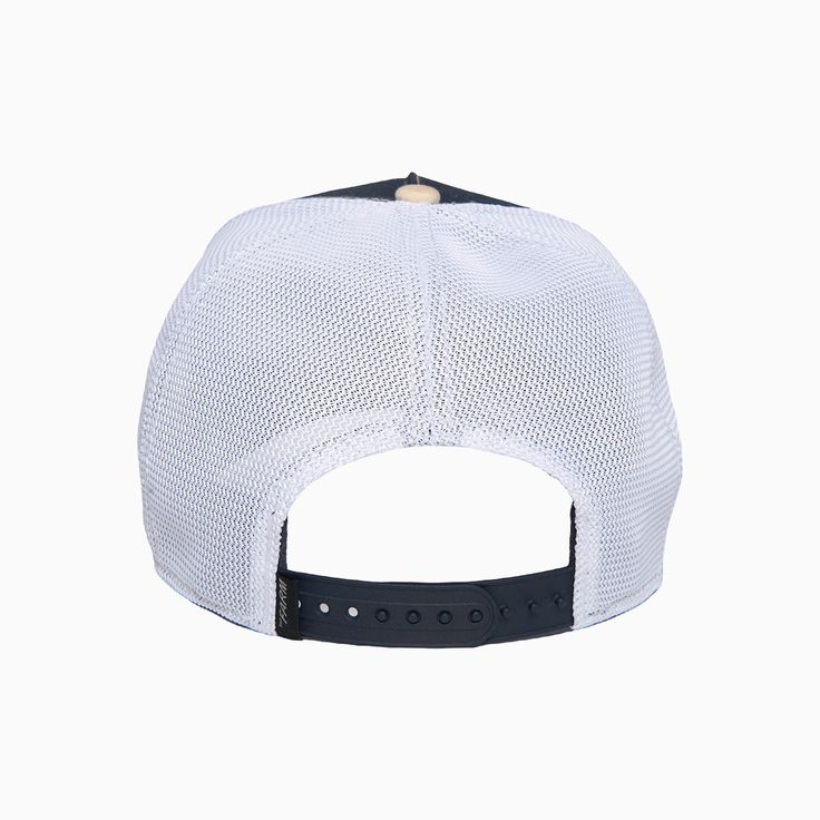 This iconic Goorin Bros The MV Predator Trucker Hat is the perfect way to complement any casual look. With its adjustable snapback closure and mesh design, it offers a comfortable and secure fit. Classic, timeless style. More Details Fabric: 60% Polyester, 40% Organic Cotton Animal patch on the front Adjustable snapback closure at the rear MVP Undervisor Color: Navy Style: 101-1118-NVY Adjustable Trucker Baseball Cap With Breathable Mesh, Adjustable Trucker Cap With Breathable Mesh, Adjustable Snapback Hat With Curved Bill And Breathable Mesh, Trucker Mesh Baseball Cap With Visor, Adjustable Trucker Snapback Hat With Breathable Mesh, Mesh Visor Trucker Hat With Mesh Back, Adjustable Trucker Hat With Breathable Mesh And Curved Bill, Flat Brim Mesh Trucker Hat With Mesh Back, Snapback Mesh Baseball Cap One Size Fits Most