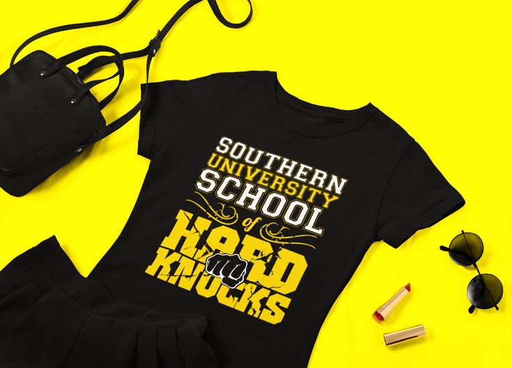 Back to School 🏫 with New Southern Order “ School Of Hard Knocks t-shirt Women Right, Southern University, Southern Culture, Streetwear For Men, High Neck Bodycon Dress, University School, Streetwear Accessories, Embroidered Hats, Shirt Collection