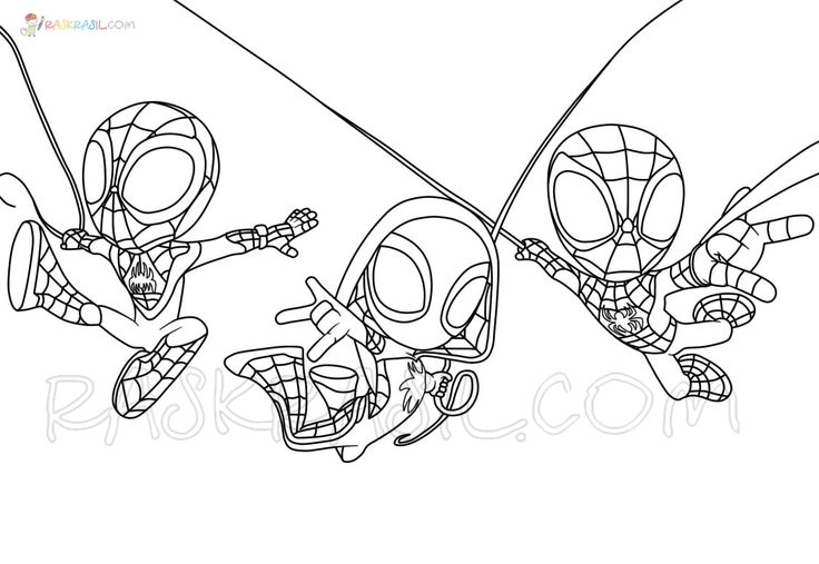 spiderman and deadpool coloring pages to print out for kids, with the caption's name