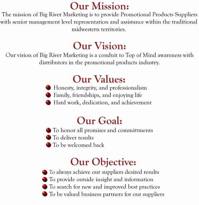 a red and white flyer with the words our mission, our vision, our vision