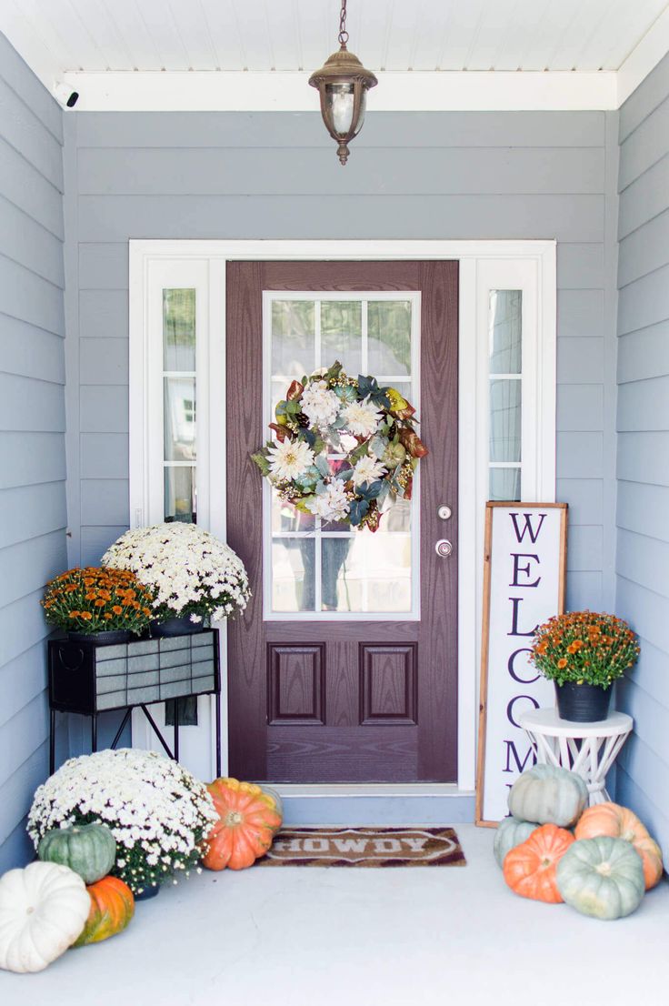 Cozy Fall Front Porch Inspiration - Cathy Nugent Home | Fall front ...