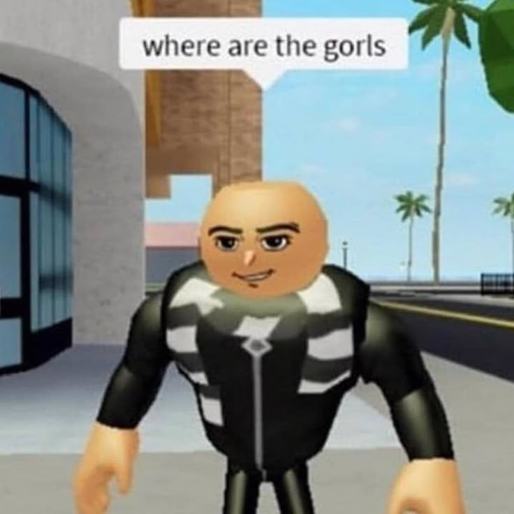 a cartoon character walking down the street with a sign above his head that says where are the goths?