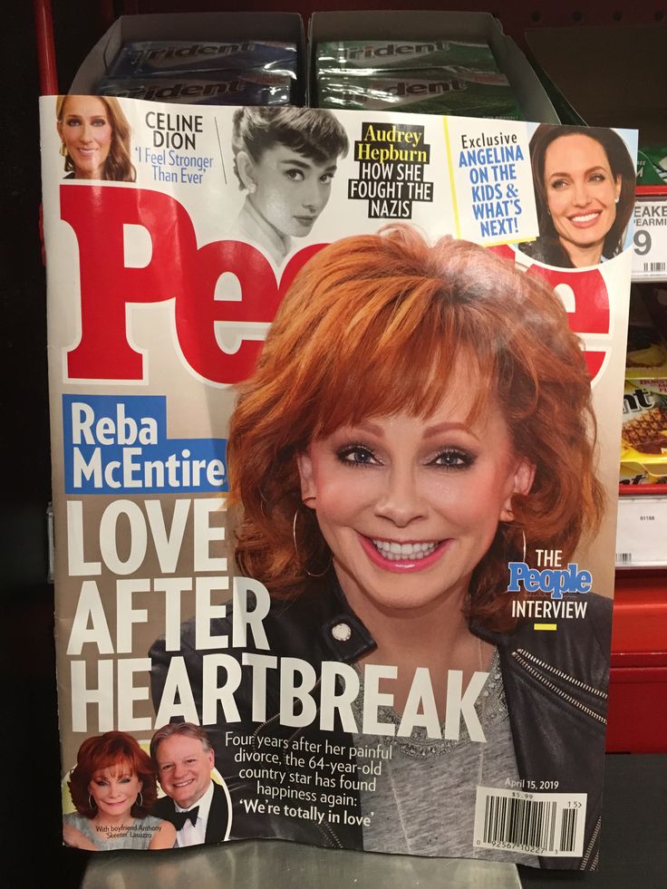 the cover of people magazine with reba mcentire on it's front