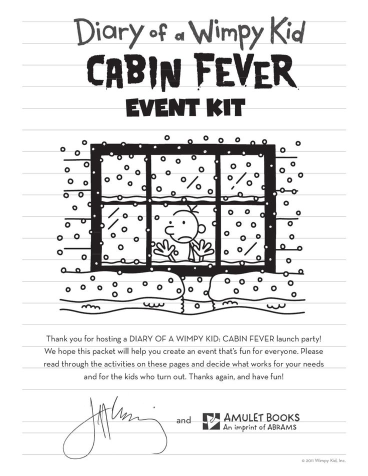 ISSUU - Diary of a Wimpy Kid: Cabin Fever Event Kit by ABRAMS Diary Of A Wimpy, Diary Of A Wimpy Kid, Event Guide, Wimpy Kid, A Diary, Esl Teaching, Cabin Fever, Launch Party, Bingo