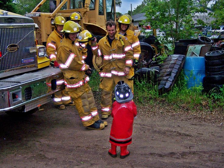 three firemen standing in front of a truck with the caption saying, sometimes it's time to move quickly