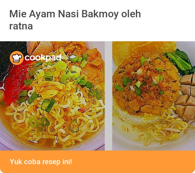 Ayo cek resep ini https://cookpad.com/id/resep/13705914-mie-ayam-%F0%9F ...