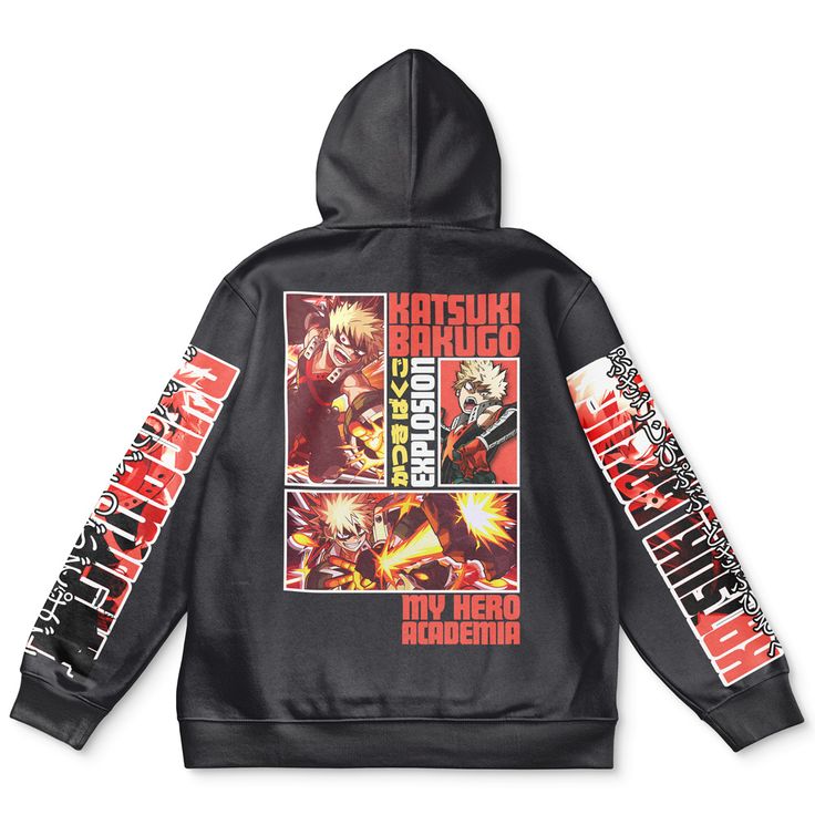 Katsuki Bakugo My Hero Academia Streetwear Hoodie | Streetwear hoodie ...