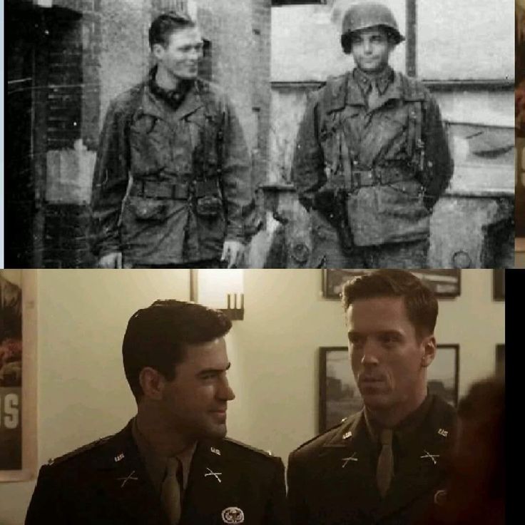 (Then) Captains Richard D. Winters and Lewis Nixon in Dec, 1944. Winters Band Of Brothers, Band Of Brothers Quotes, Lewis Nixon, Ww2 Veterans, Easy Company, Masters Of The Air, We Happy Few, Damian Lewis, Alone Together