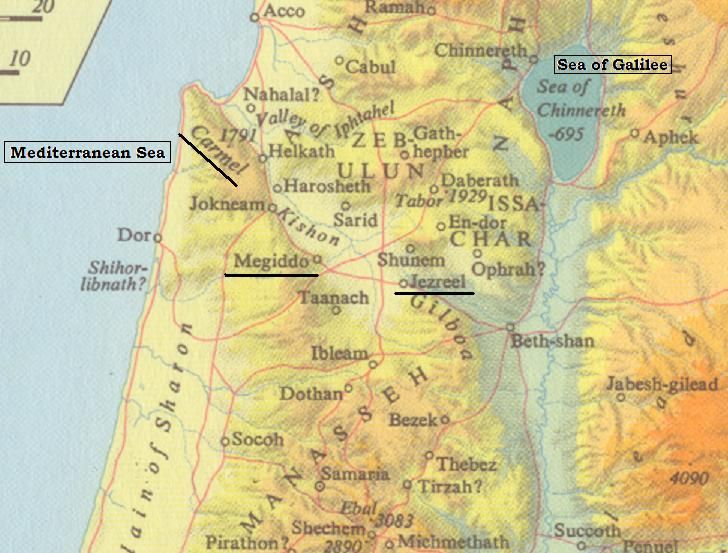 Maps of Mt. Carmel and Megiddo | Map, Bible history, Bible study