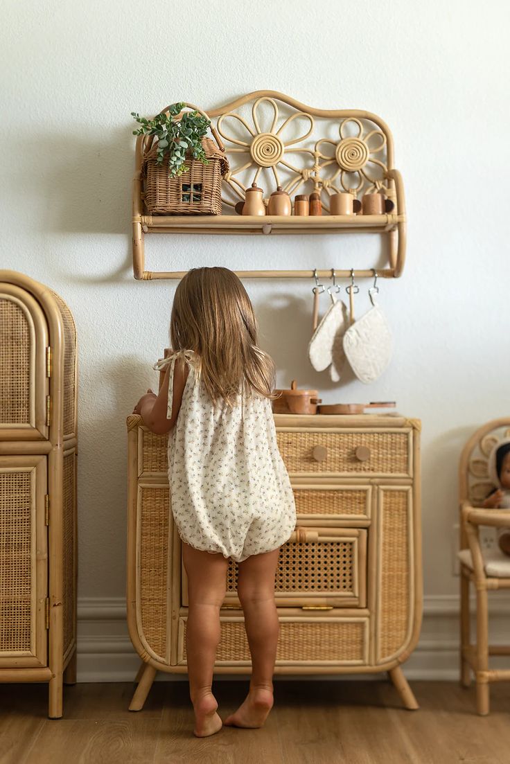 Whimsical Wonders Rattan Kitchenette – Lila & Leo Rattan Play Kitchen, Rattan Doll House, Rattan Wall Shelf, Rattan Bassinet, Funky Eclectic Decor, Rattan Childrens Bed, Rattan Doll High Chair, Rattan Wall Decor, Boho Baby Room