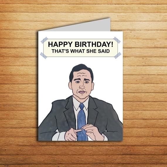 Michael Scott Birthday Quotes Card - ShortQuotes.cc