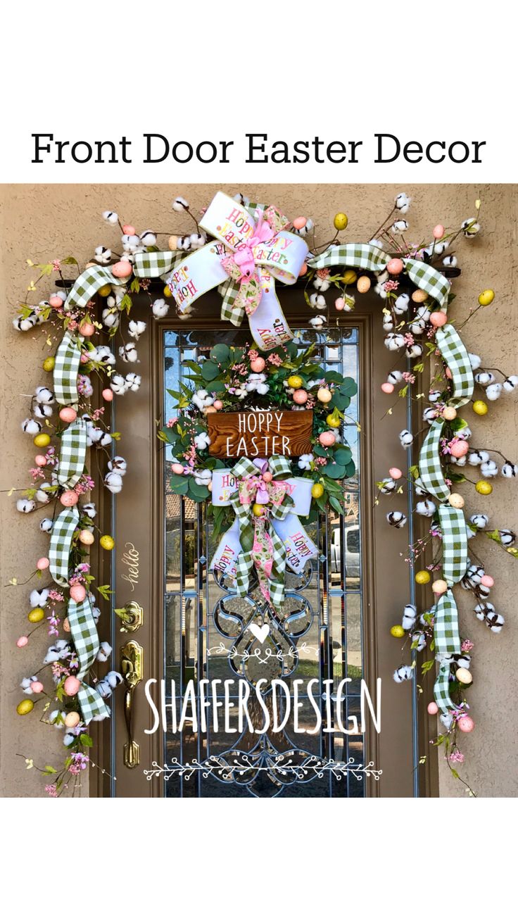 Front Door Easter Decor An immersive guide by ShaffersDesign Door Decor