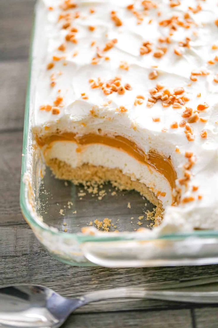 a close up of a cake in a pan