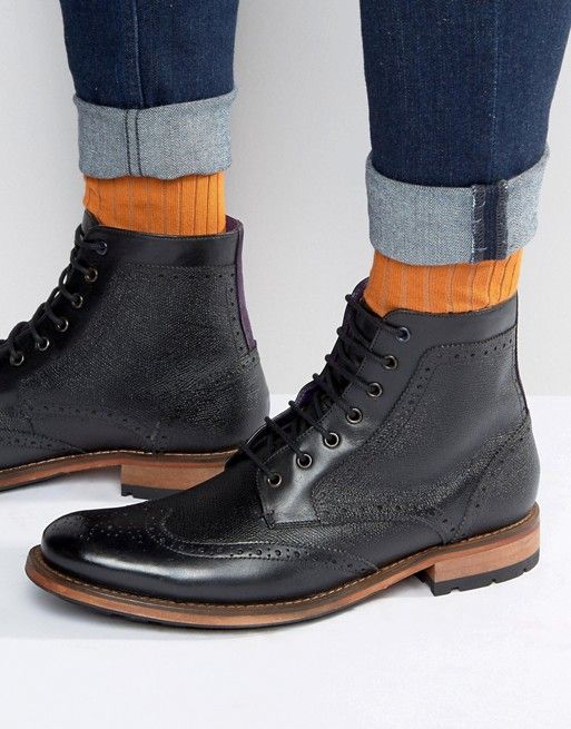 Ted Baker Sealls Brogue Boots Man Closet, Pork Pie Hat, Argyle Socks, Men Closet, Wingtip Shoes, Brogue Boots, Pork Pie, Pinstripe Suit, Sharp Dressed Man