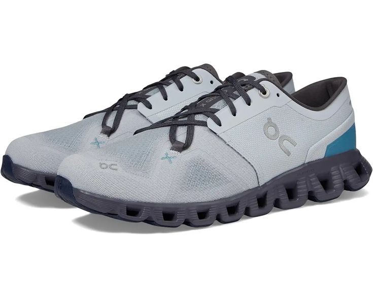 On Cloud X 3 (Men) | Zappos.com Functional Lace-up Training Walking Shoes, Dynamic Lace-up Workout Sneakers, Sporty Lace-up Trail Running Shoes For Gym, Breathable Lace-up Sneakers For Workout, Functional Lace-up Sneakers With Arch Support, Training Sneakers With Arch Support And Engineered Mesh, Gray Lace-up Running Shoes For Training, Athleisure Fade-resistant Sneakers For Workout, Gray Air Max Sneakers For Training