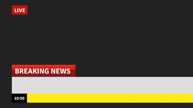 the breaking news logo is displayed on a black background with red and white lines in front of it