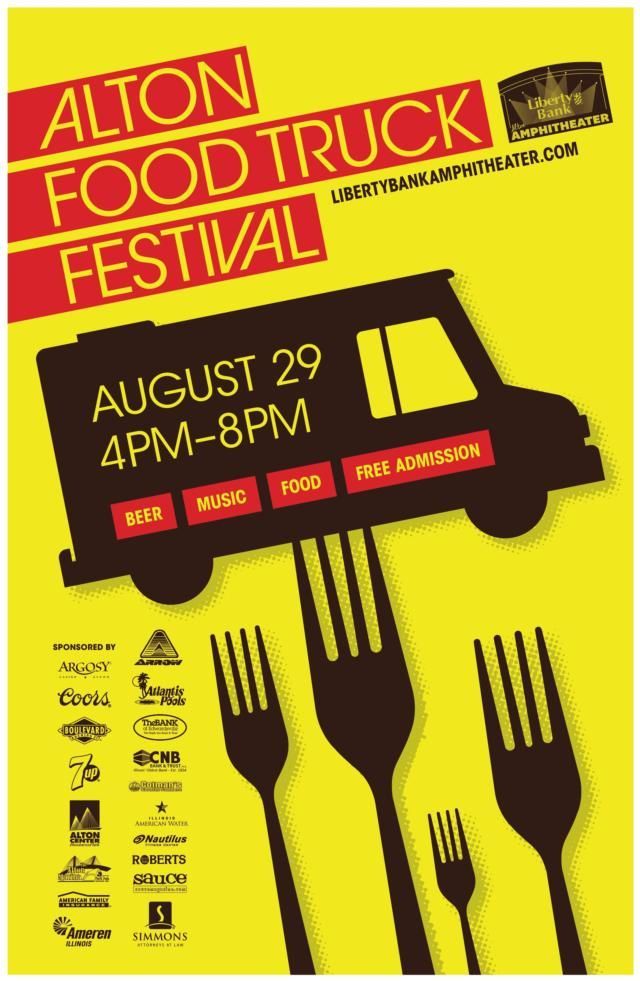 Alton Food Truck Festival poster, courtesy of Evintiv. -- Event Flyer ...