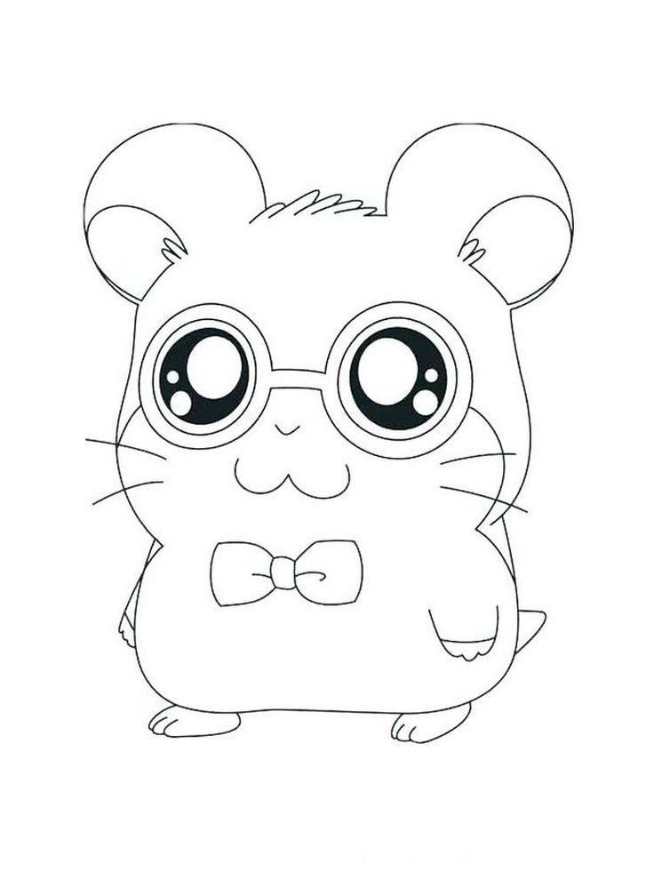 Dwarf Hamster Coloring Pages. Hamsters, small animals that for some people look like mice are starting to rapidly grow among animal lovers. Simple treatments, inexpensive food and ... #coloring #coloringpages #printables #coloriage Cartoon Baby Animals, Zoo Animal Coloring Pages, Cool Animals, Pikachu Coloring Page, Baby Animal Drawings, Valentines Day Coloring Page, Cute Kawaii Animals, Animals Coloring, Dog Coloring Page