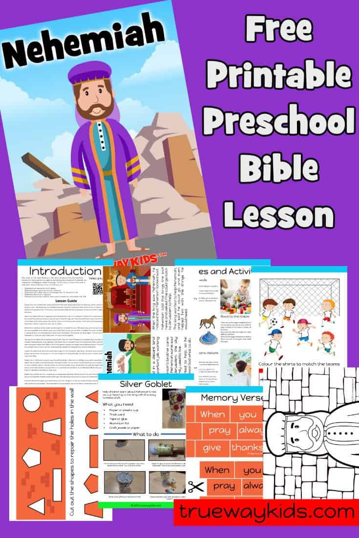 Nehemiah - Preschool Bible lesson | Preschool bible lessons, Bible for ...