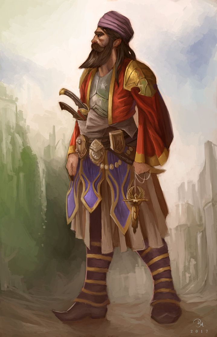 a painting of a man dressed as a pirate