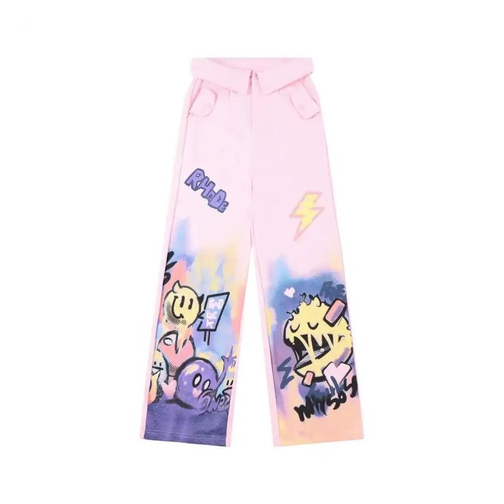 Rhode Graffiti Wear Pants - h0neybear Funky Graffiti, Graffiti Doodles, Printed Trousers, Hip Hop Streetwear, Women Hoodies Sweatshirts, Vest Top, Jumper Sweater, Fashion Pants, Short Pants