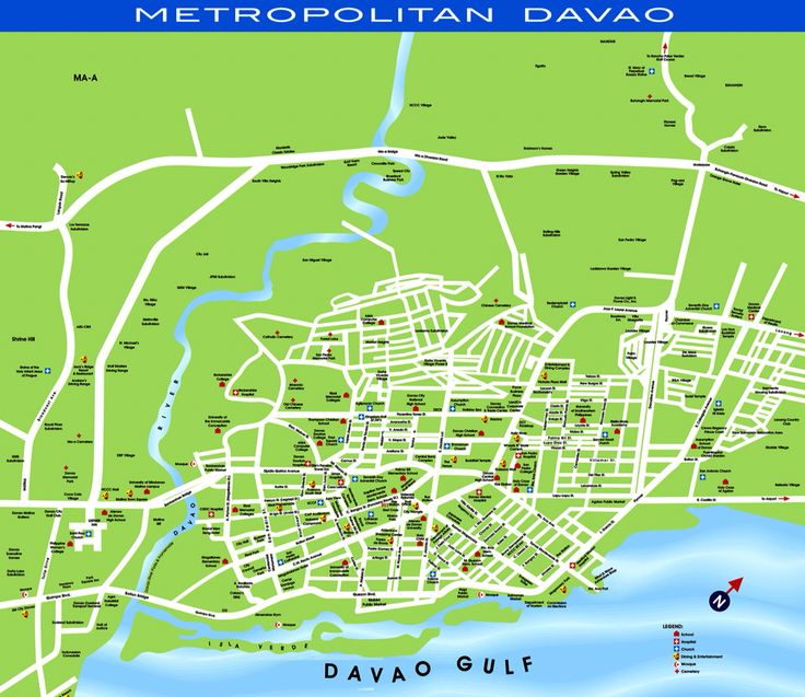 Davao City Street Map - Bekki Carolin