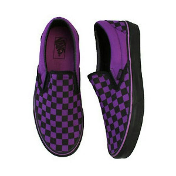 Black and purple checkered vans ISO ISO of these shoes size 9-10 Vans Shoes Vans Shoes Old Skool, Purple Black Wedding, Purple Checkered, Purple Vans, Goth Shoes, Vans Outfit, Checkered Vans, Groom Shoes, Shoes Teen