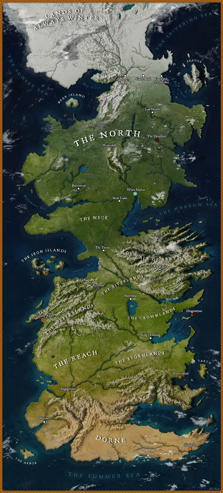 an image of the middle earth map