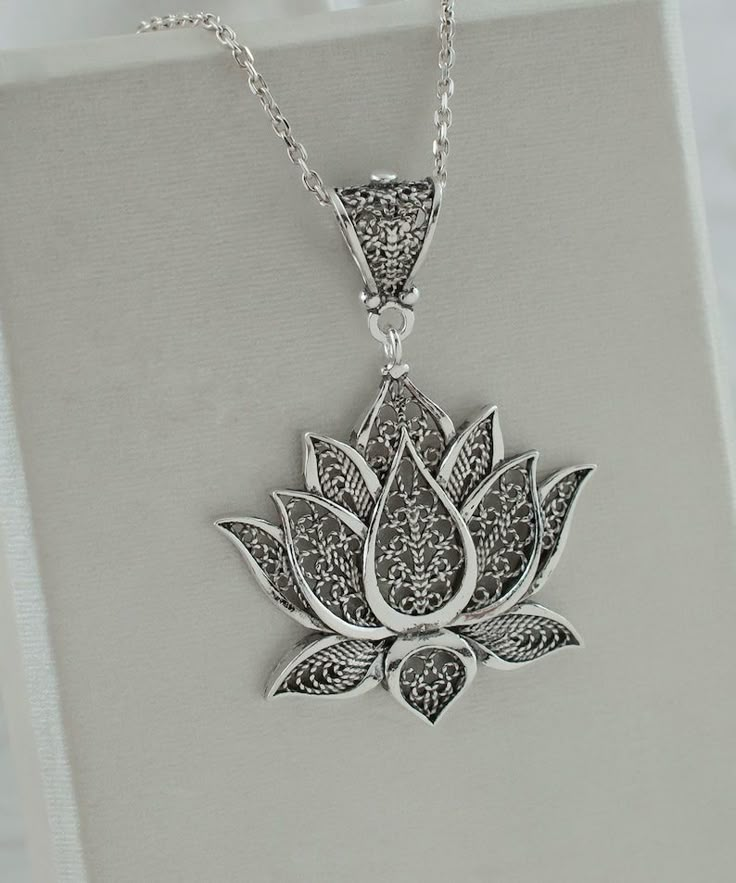 Luxury Handmade Flower Pendant Necklace, Bohemian Sterling Silver Jewelry With Flower Charm, Bohemian Sterling Silver Flower Necklace, Bohemian Jewelry With Intricate Flower Pendant, Bohemian Filigree Flower Pendant Jewelry, Bohemian Jewelry With Intricate Flower Design, Bohemian Filigree Flower Pendant Necklace, Bohemian Flower Jewelry With Intricate Design, Bohemian Flower Pendant Jewelry For Wedding