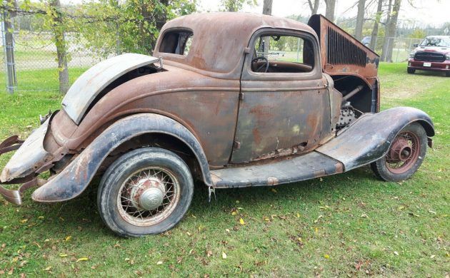 1934 Ford Model B 3 Window Coupe | Barn finds classic cars, Junkyard ...