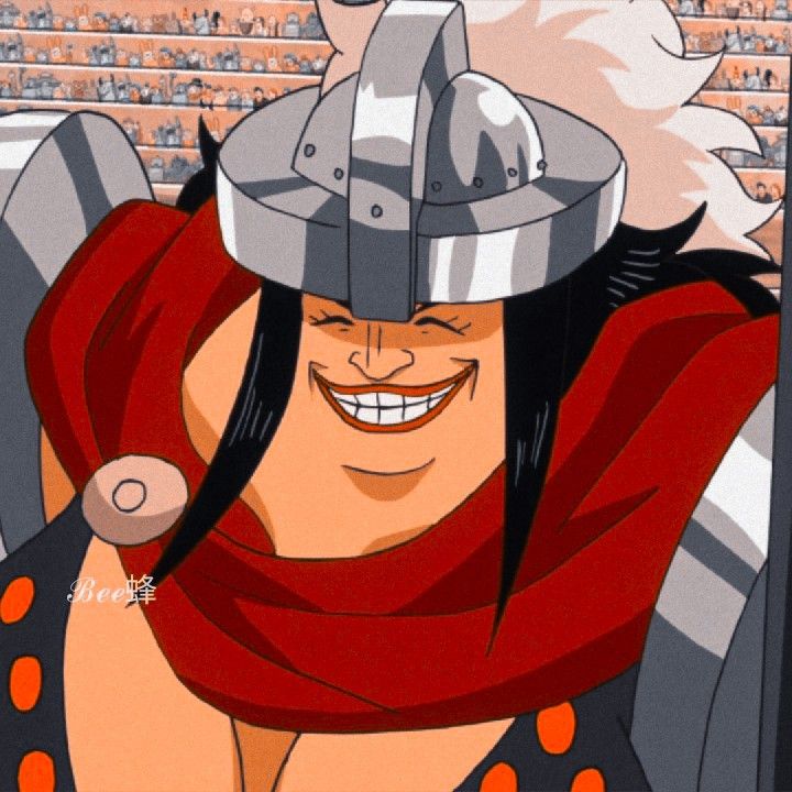 a cartoon character with a helmet on his head