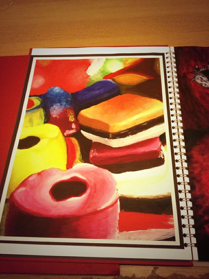 a book with an image of doughnuts on it