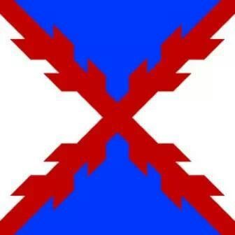 two red and blue arrows are in the shape of an x on a white background