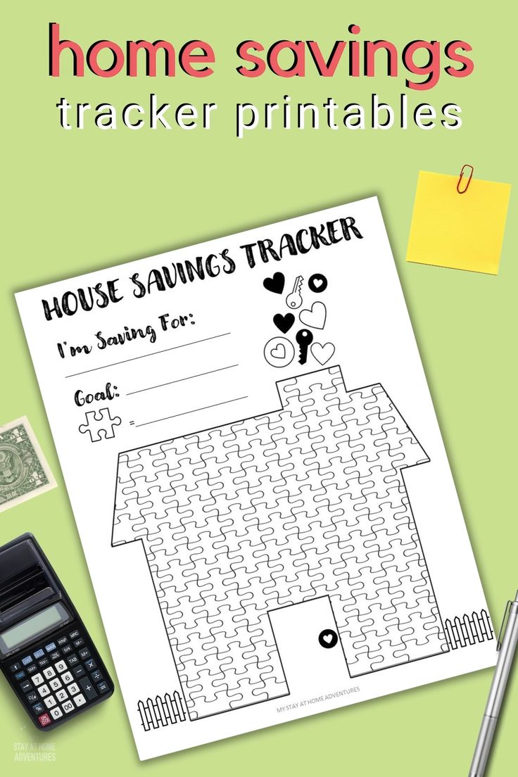 House Savings Tracker Printable [Video] [Video] in 2022 Save for