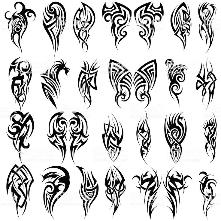 24 Tribal Tattoos - Royalty-free Tattoo stock vector Bracelet Tatoo, Stammestattoo Designs, Maori Tattoos, Muster Tattoos, Hawaiian Tattoo, Celtic Tattoos, Tattoo Illustration, Webpage Design, Free Tattoo