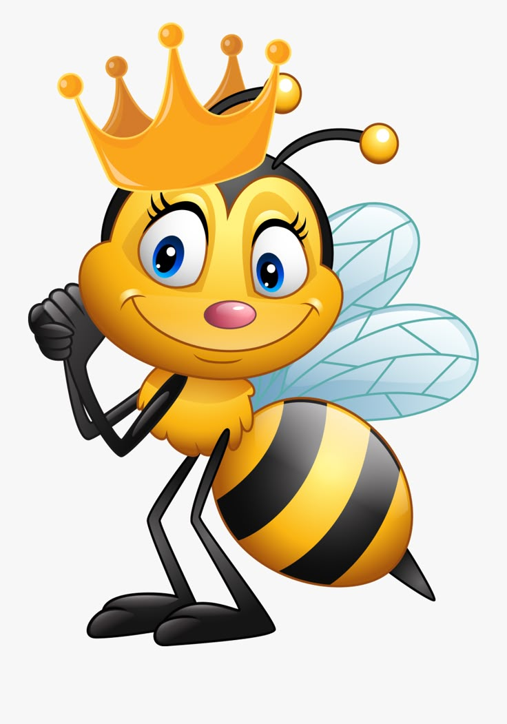 Transparent Vintage Bee Png - Cartoon Queen Bee , Free Transparent ...