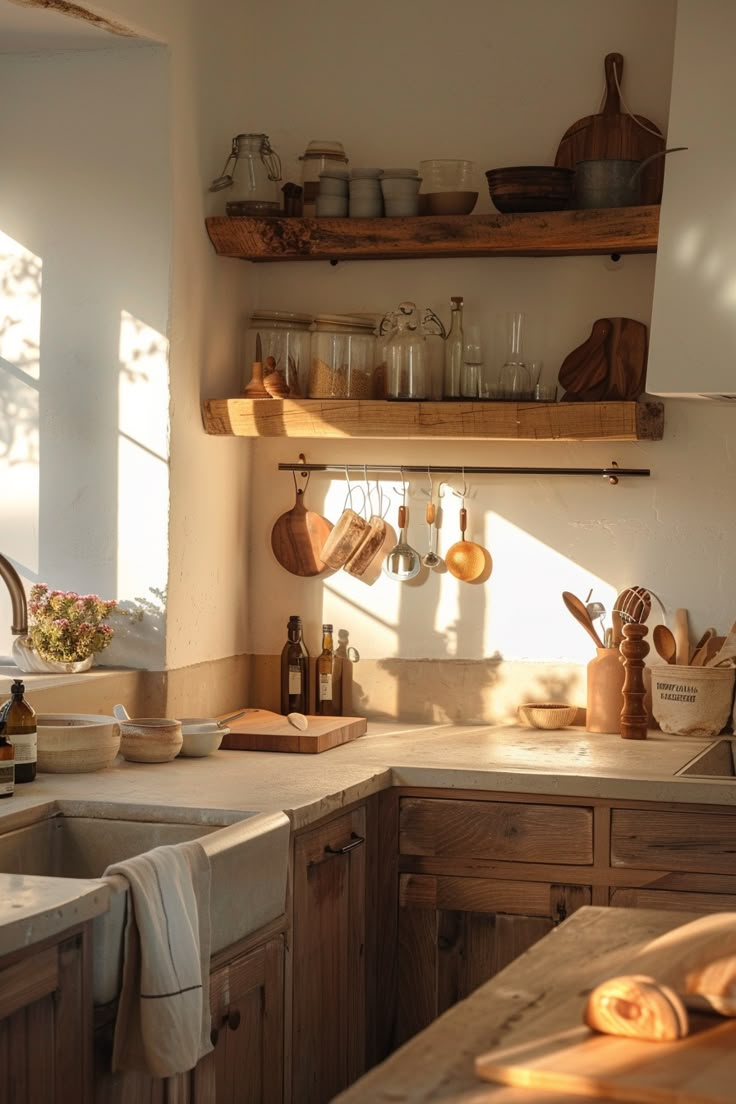 the kitchen is clean and ready for us to use in the day time as much as possible