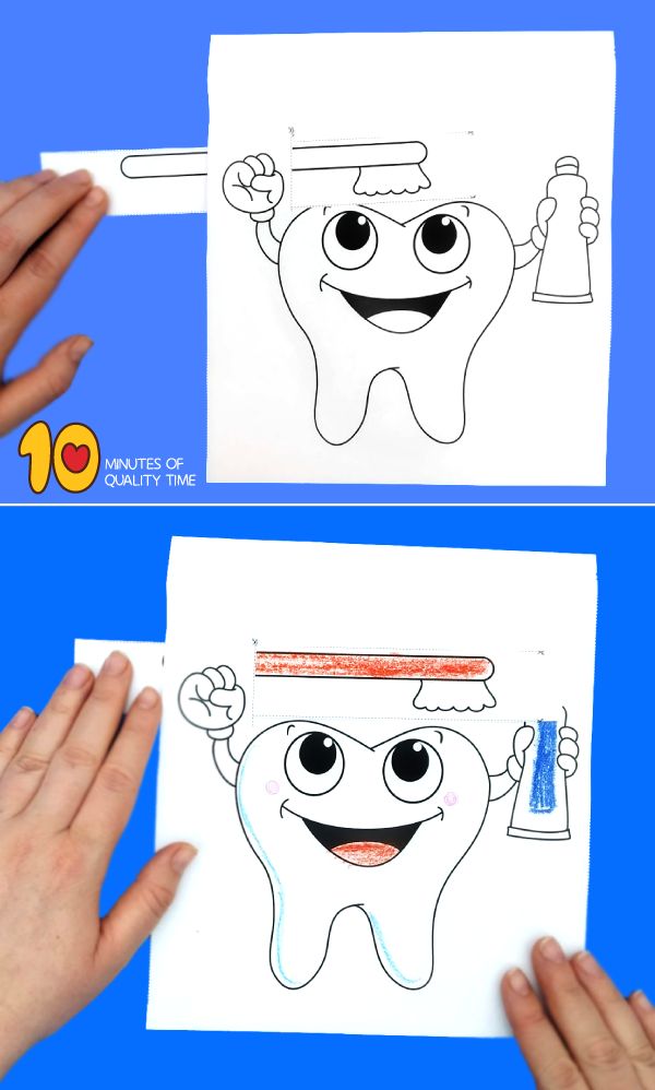 Printable Brush Teeth Activity