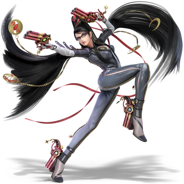 Bayonetta (Bayonetta 1 variation) as she appears in Super Smash Bros. Ultimate. Super Smash Bros Bayonetta, Bayonetta Super Smash Bros, Bayonetta Smash Bros Ultimate, Bayonetta Smash Bros, Bayonetta 1, Smash Bros Wii, Super Smash Bros Characters, Hair Gif, Nintendo Switch System