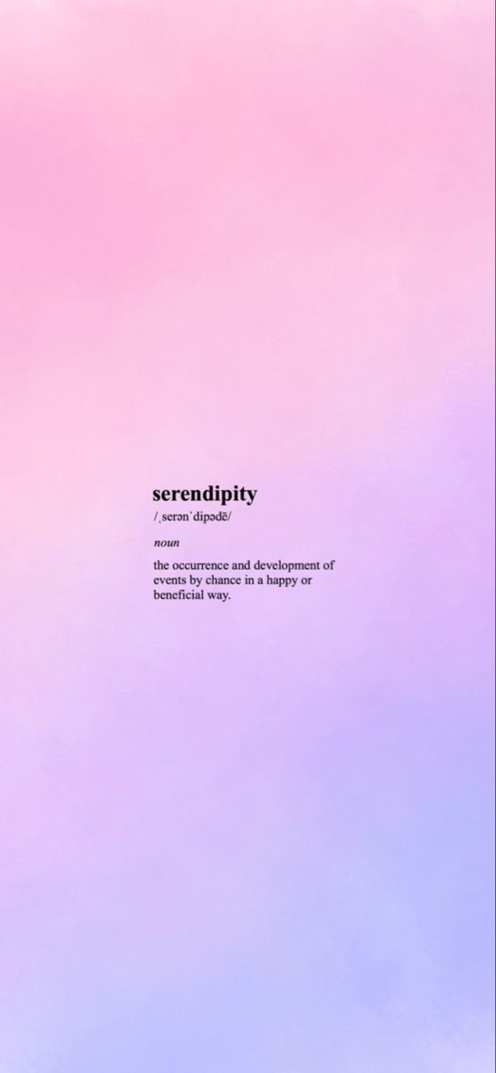 a pink and blue sky with the words serendility in black text on it