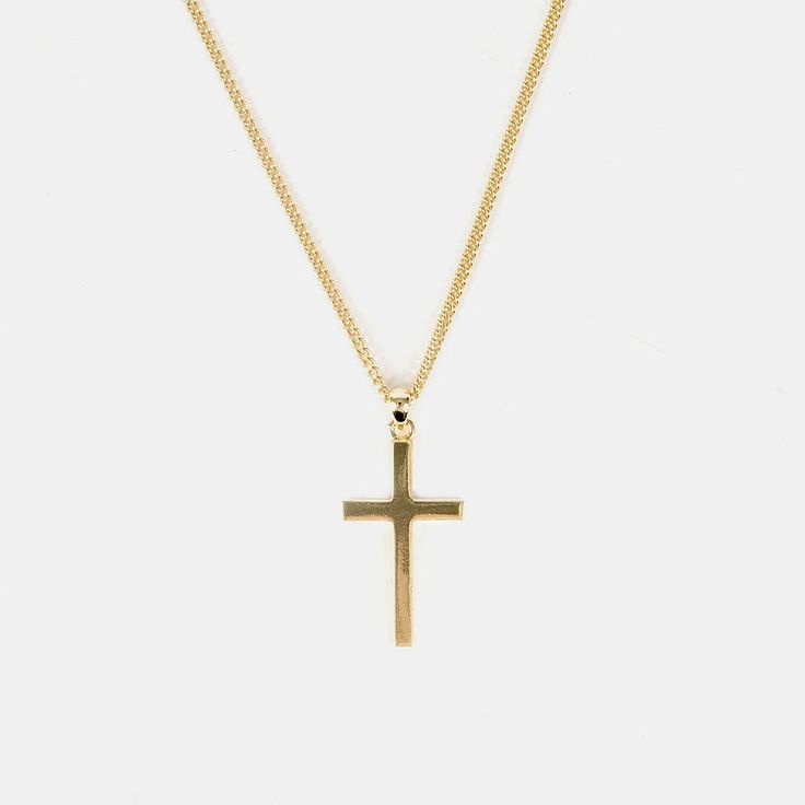 Gold Cross Necklace – SergeDeNimes US Accessories Minimal, Cross Symbol, Silver Cross Necklace, Silver Signet Ring, Classic Bracelets, Gold Cross Necklace, Gold Cross Pendant, Cross Earrings, Silver Shop