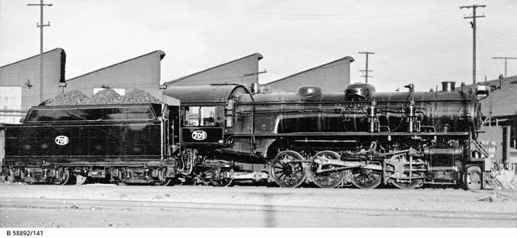 black and white photograph of an old train