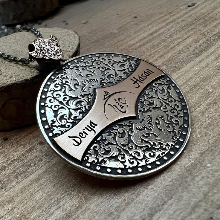 The names of men and women are written on the sides with no inscription in the middle, it is a handmade locket necklace with a unique beauty that your lover will never forget. Round 925 Sterling Silver Locket with Name Customizable Necklace Real Silver Neck Necklace Silver Chain Customizable Handmade Gift valentines day gift fathers day gift gift for boyfriend gift for teacher birthday gift * PRODUCT DETAILS - Material: Solid 925 Sterling Silver * PRODUCTION METHOD Carefully handmade. - Modern a Gift For Teacher Birthday, Handmade Locket Necklace, Handmade Locket, Ottoman Jewelry, Neck Necklace, Teacher Birthday Gifts, Silver Locket Necklace, Teacher Birthday, Sterling Silver Locket