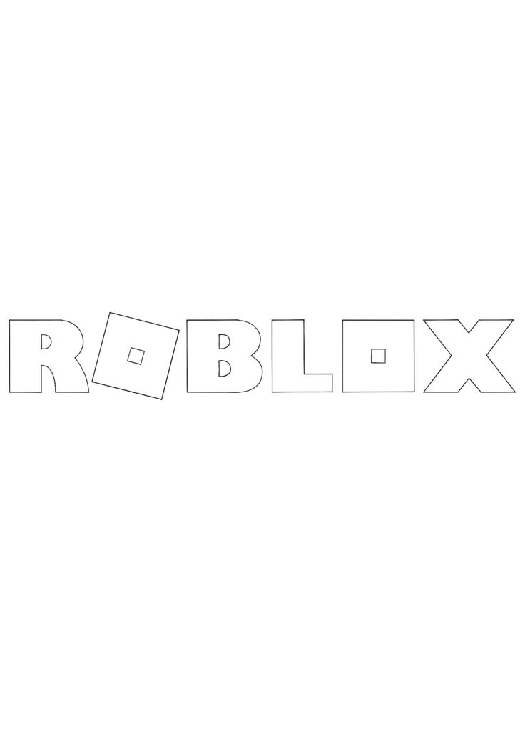 the word robblox is made up of squares