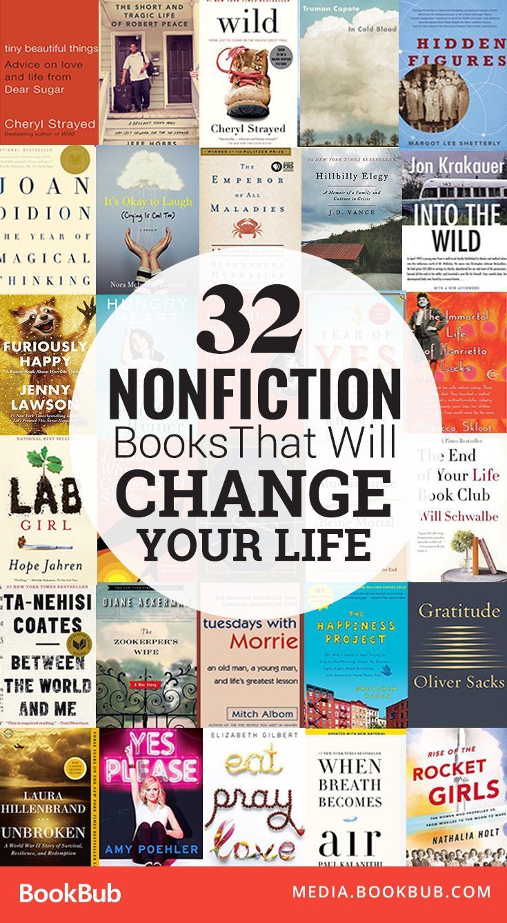 the book cover for 32 non fiction books that will change your life